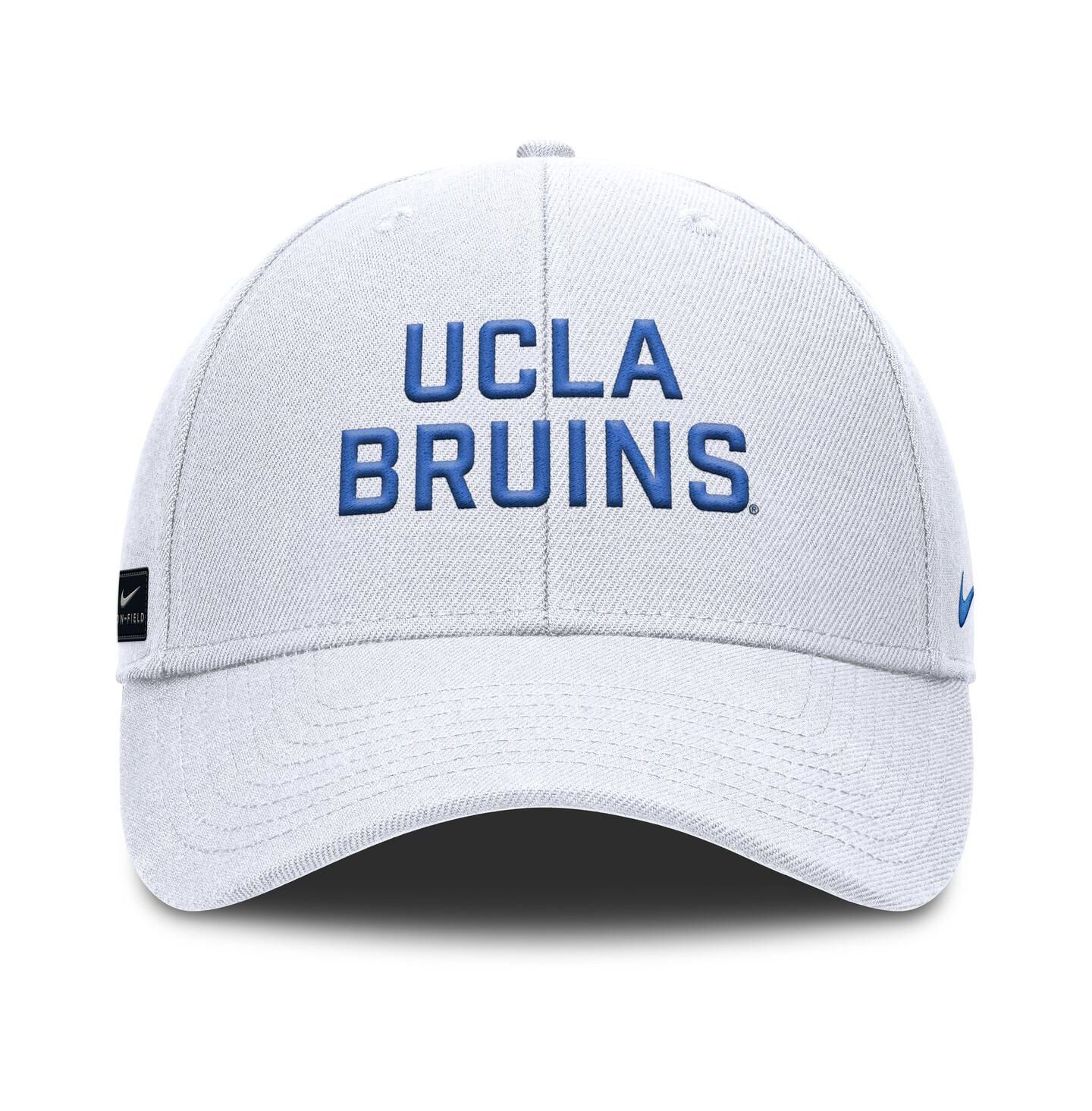 Мужская кепка Nike White Ucla Bruins Rise Practice Adjustable Hat — фото 4