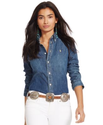 macys ralph lauren womens shirts