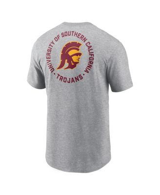 Men's Heather Gray USC Trojans Campus 2-Hit T-Shirt