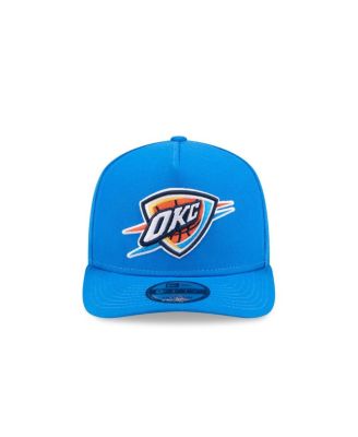 Men's Blue Oklahoma City Thunder Core Logo A-Frame 9FIFTY Snapback Hat
