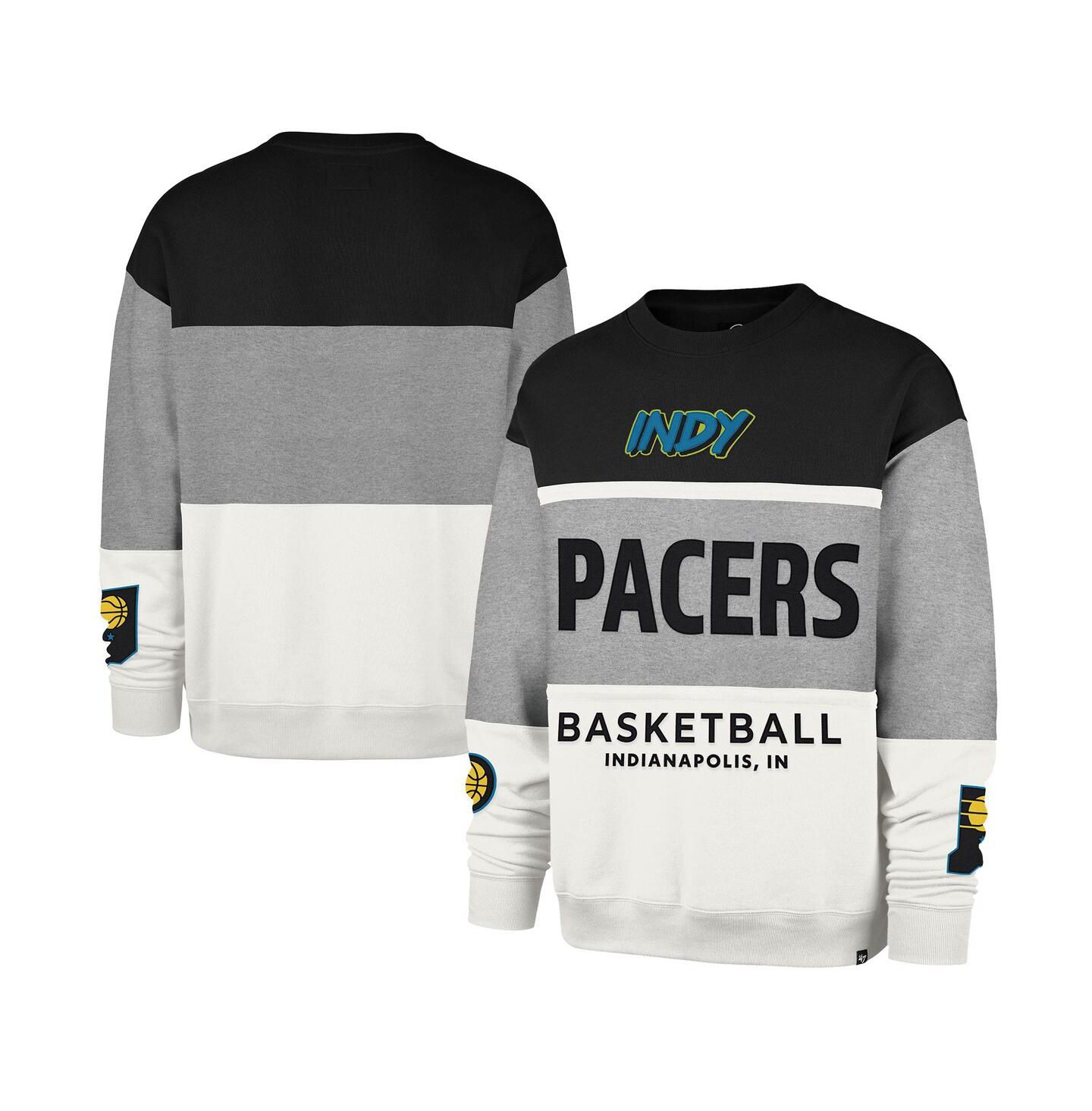 Толстовка '47 Brand Gray Indiana Pacers 2024/25 City Edition On Five Maximalist Pullover — фото 1