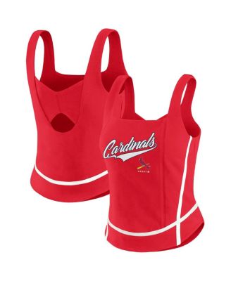 WEAR by Erin Andrews - Women's Red St. Louis Cardinals Square Neck Tank Top