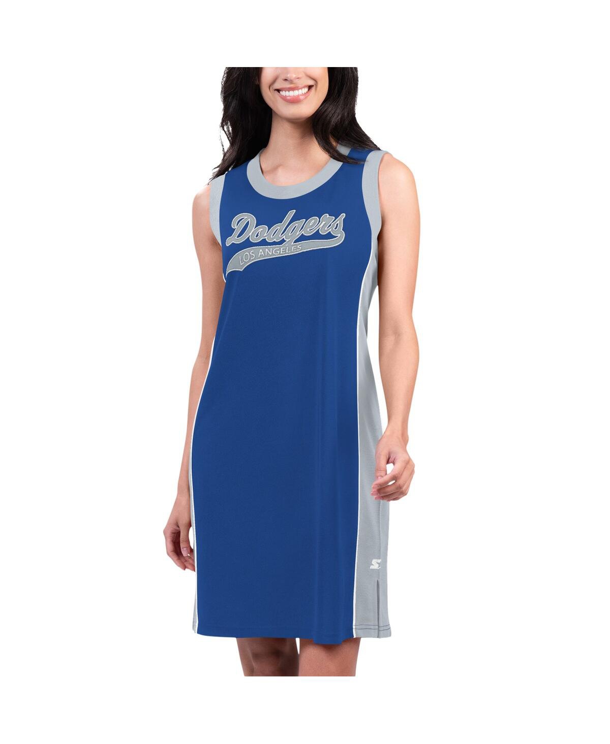 Women's Royal Los Angeles Dodgers Slam Dunk Tank Sneaker Dress - Royal