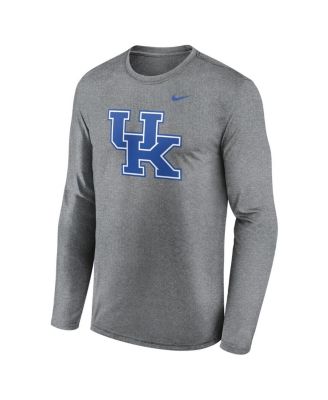 Men's Heather Gray Kentucky Wildcats Primetime Primary Legend Long Sleeve T-Shirt