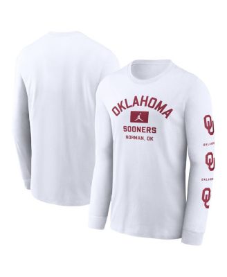 Jordan - Men's White Oklahoma Sooners Primetime Classic Location Long Sleeve T-Shirt
