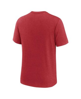 Men's Heather Crimson Alabama Crimson Tide Campus Collegiate Block Tri-Blend T-Shirt