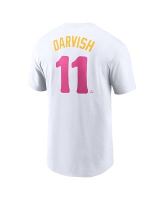 Men's Yu Darvish White San Diego Padres Fuse City Connect Name Number T-Shirt
