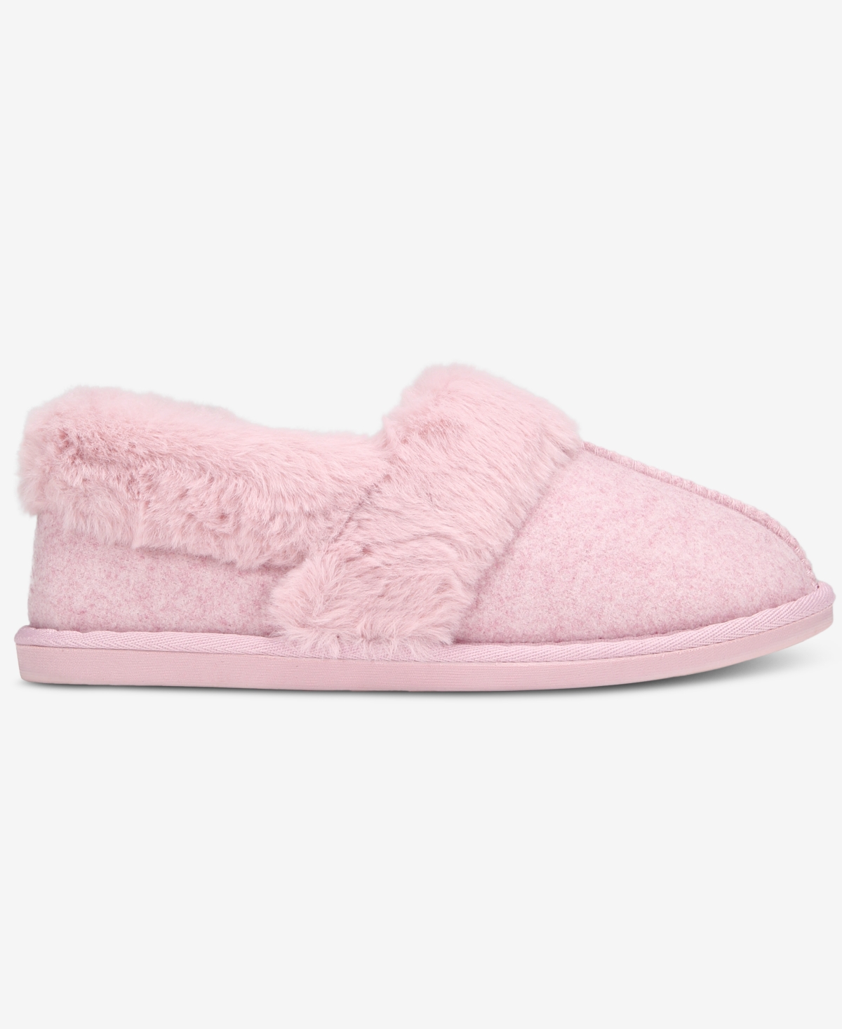Charter Club Women's Faux-fur-lined Slippers, Macy's Exclusive In Pink
