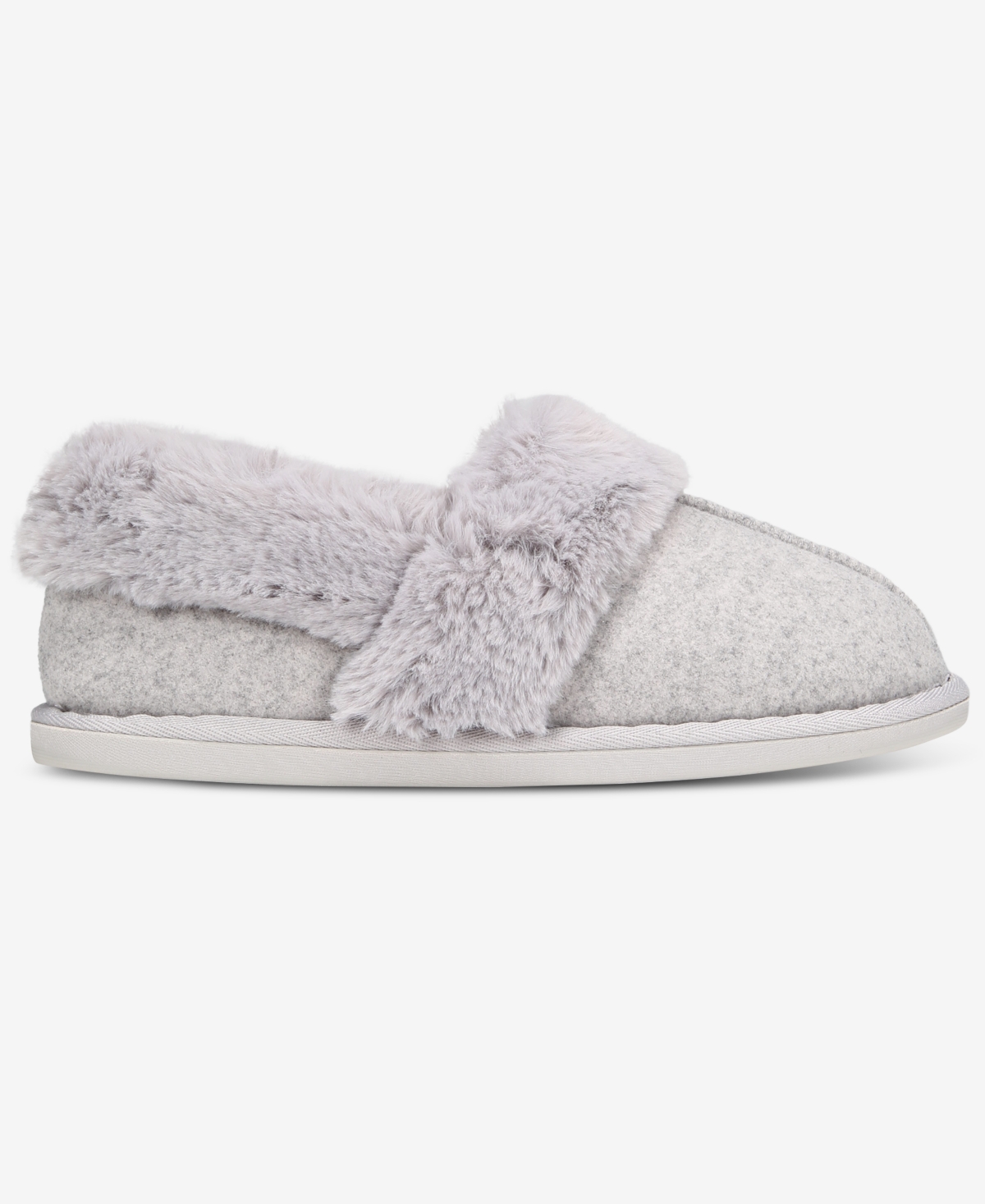 Charter Club Women's Faux-fur-lined Slippers, Macy's Exclusive In White