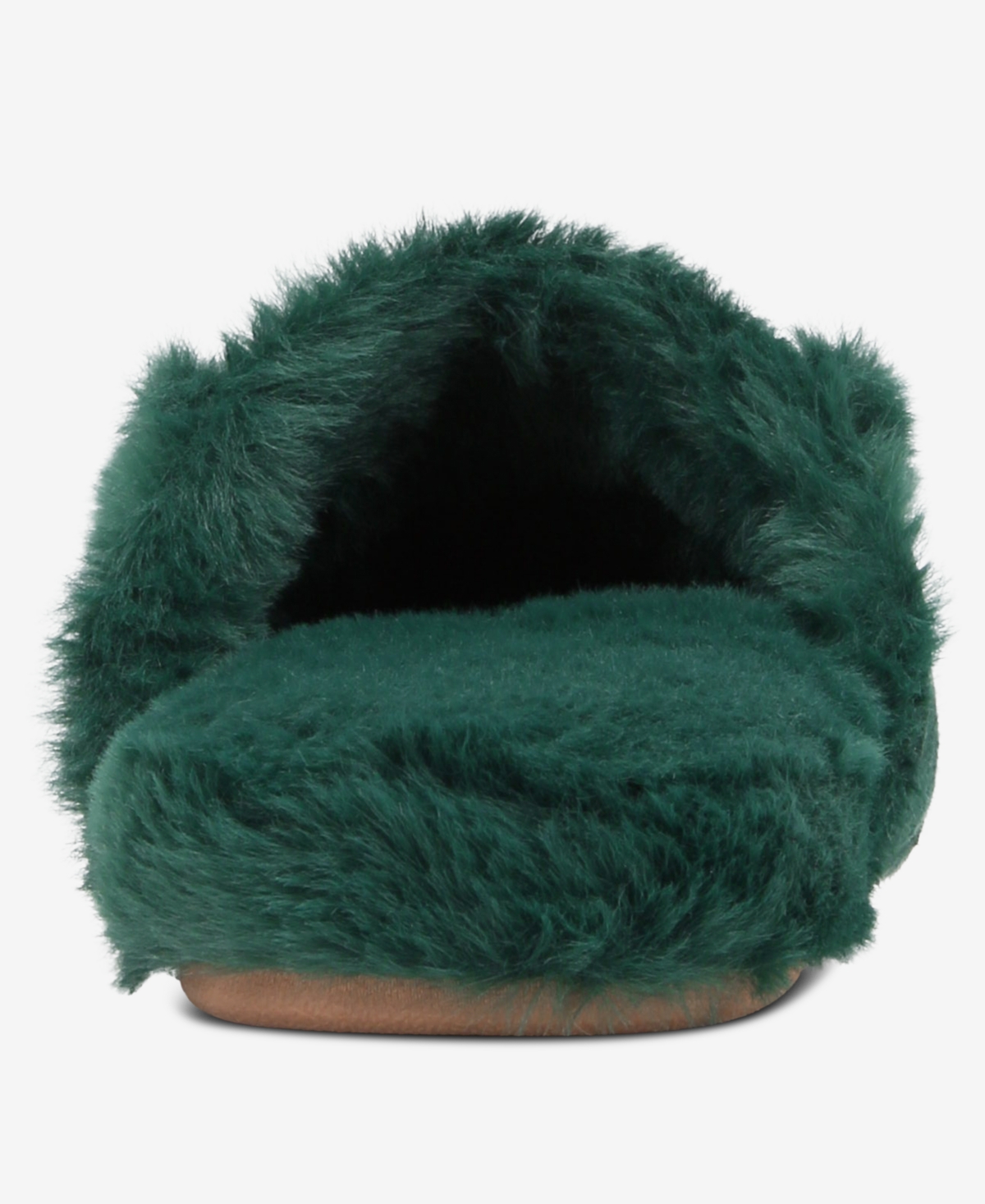 Charter Club Women's Faux Shearling Slide Slippers, Macy's Exclusive In Green