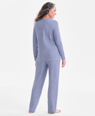 Women's 2-Pc. Printed Long-Sleeve Packaged Pajamas Set, Created for Macy's