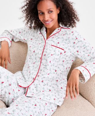 Women's 2-Pc. Cotton Flannel Packaged Pajamas Set, Created for Macy's