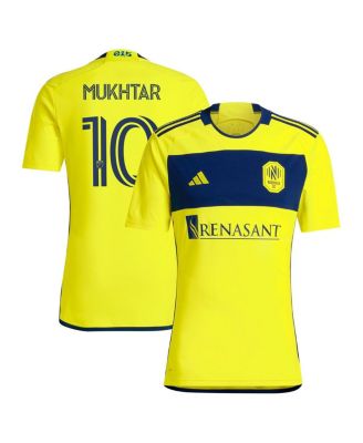 adidas - Men's Hany Mukhtar Yellow Nashville SC 2024 The 615 Kit Replica Player Jersey