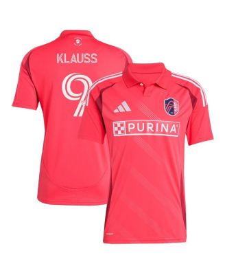 adidas - Men's Joao Klauss Red St. Louis City SC 2025 Forever CITY Red Replica Player Jersey