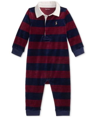 Polo Ralph Lauren - Baby Boys Velour Rugby Coverall