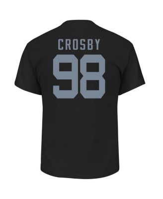 Men's Maxx Crosby Black Las Vegas Raiders Big Tall Player Name Number T-Shirt