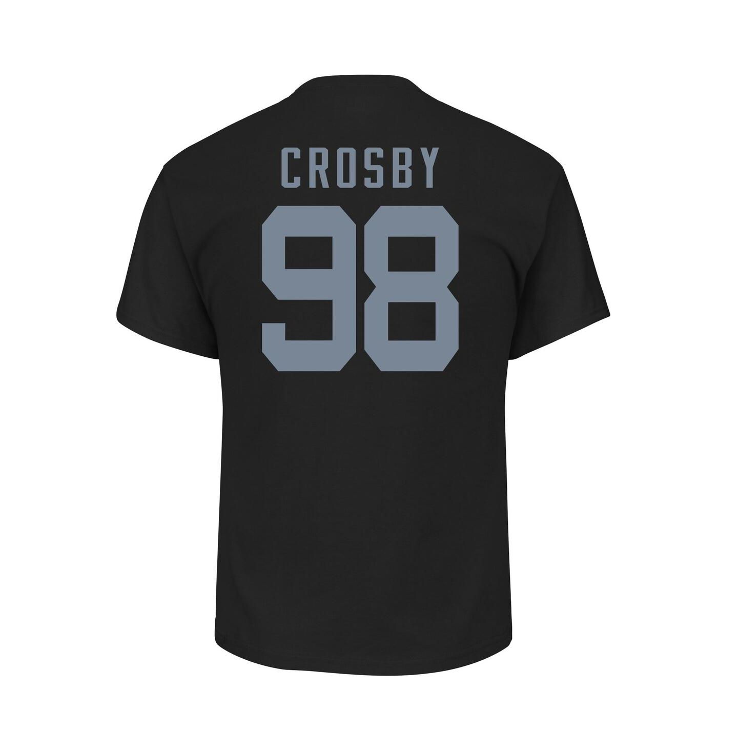 Мужская футболка Fanatics Maxx Crosby Black Las Vegas Raiders Big & Tall Player Name & Number — фото 3