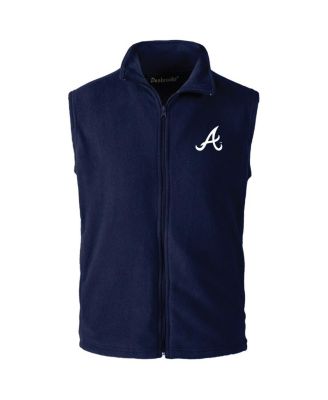 Dunbrooke - Men's&nbsp;Navy Atlanta Braves Full zip Vest