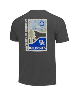 Men's Graphite Kentucky Wildcats Comfort Colors Minimal Vista Distressed Graphics T-Shirt