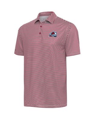 Antigua - Men's Burgundy Colorado Avalanche Skills Polo Shirt