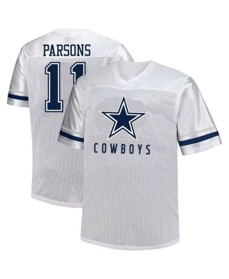 Fanatics - Men's Micah Parsons White Dallas Cowboys Big Tall V-Neck Fashion Jersey