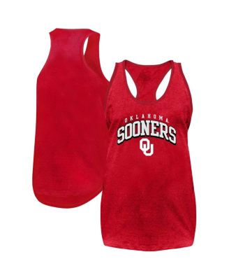 Fanatics - Women's Crimson Oklahoma Sooners Plus Size Arch Tank Top