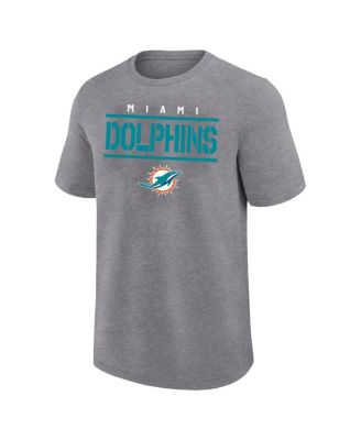 Men's Heather Gray Miami Dolphins Big Tall Top Notch T-Shirt