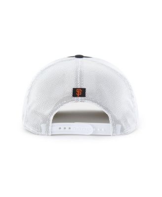 Men's Black/White San Francisco Giants Scratch Adjustable Trucker Hat