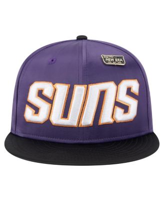 Men's Purple/Black Phoenix Suns Throwback Satin Vintage Pin Two-Tone 59FIFTY Fitted Hat