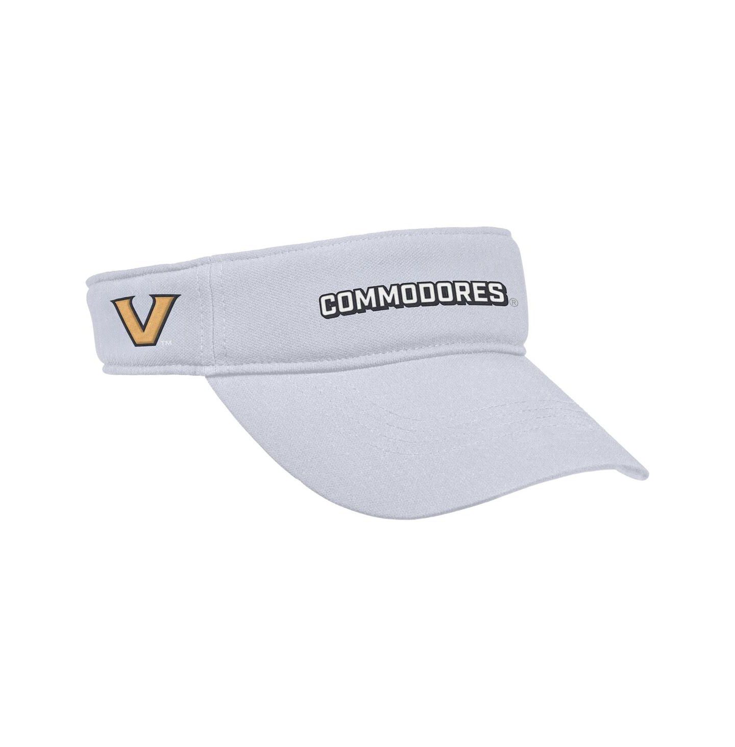 Мужские козырьки Nike White Vanderbilt Commodores 2025 On-Field Ace Performance Adjustable Hat — фото 2