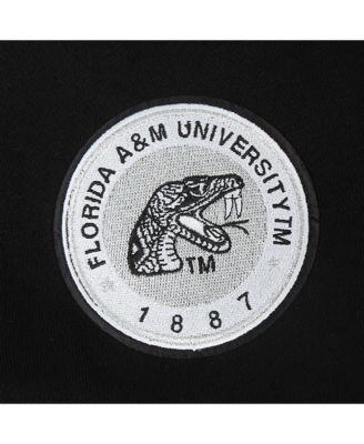 Women's Black Florida A&M Rattlers Cropped Pullover Sweatshirt