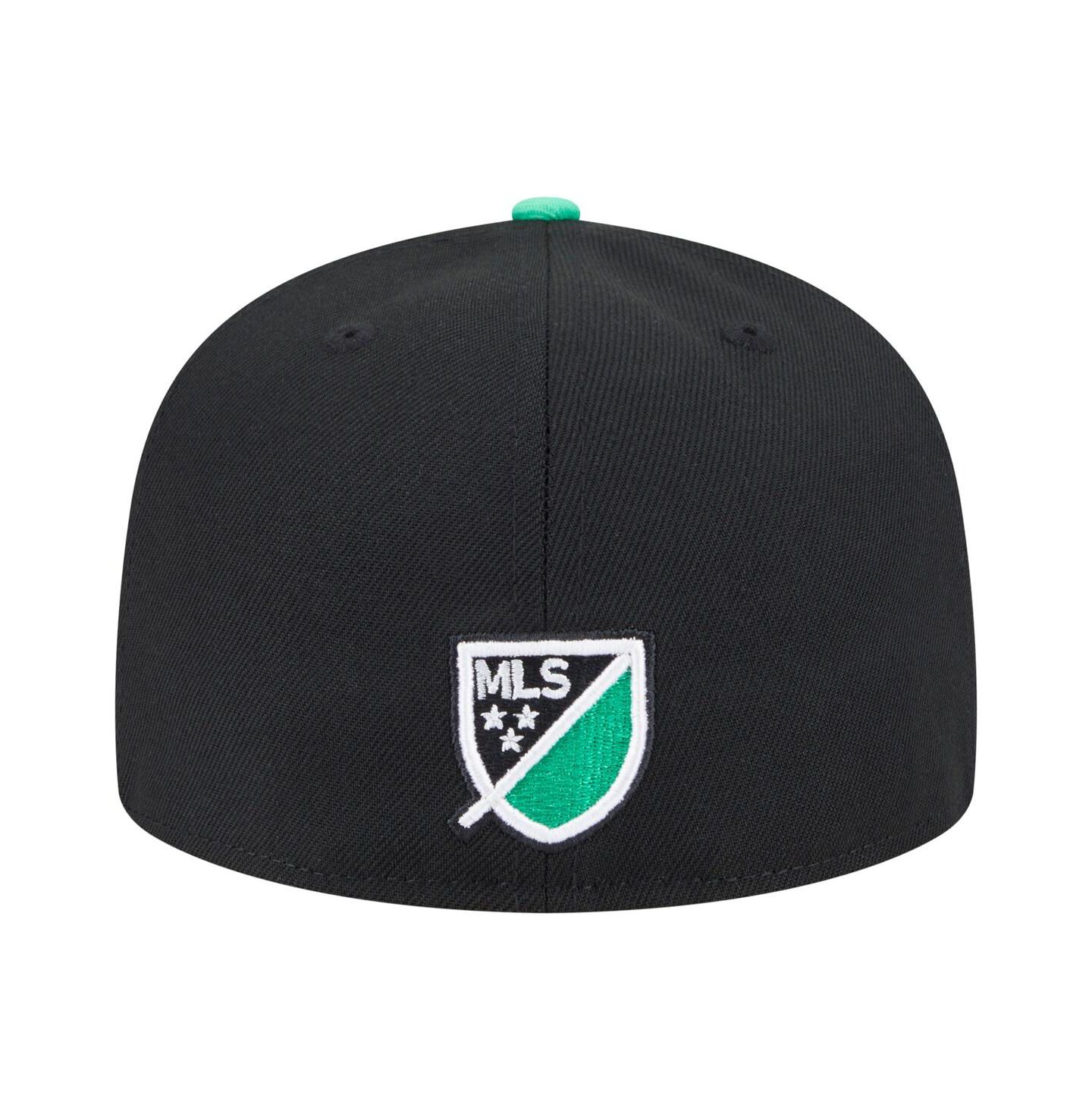 Мужская кепка New Era Black Austin FC 2025 Kickoff 59FIFTY Fitted Hat — фото 4