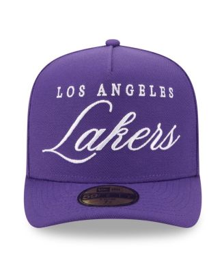 Men's Purple Los Angeles Lakers 2025 NBA Draft A-Frame 59FIFTY Fitted Hat
