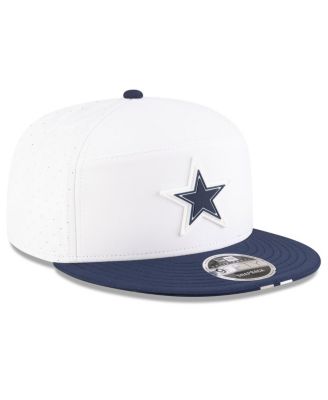 Men's White/Navy Dallas Cowboys 2025 NFL Training Camp Split Panel 9FIFTY Snapback Hat