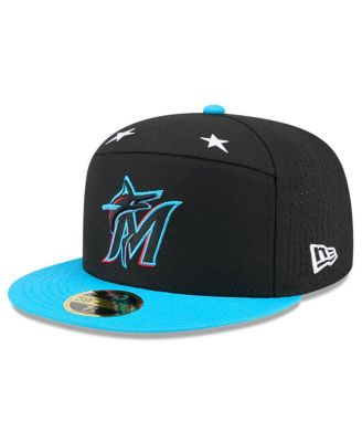Men's Black/Blue Miami Marlins 2025 MLB All-Star Game Side Patch 59FIFTY Fitted Hat