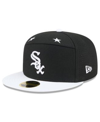 Men's Black/White Chicago White Sox 2025 MLB All-Star Game Side Patch 59FIFTY Fitted Hat