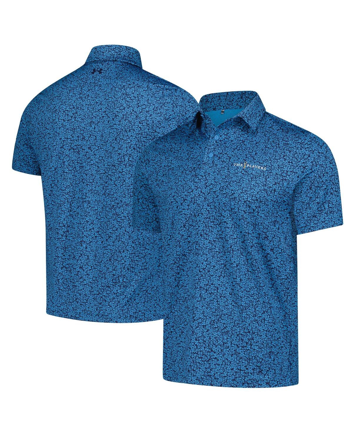 Men's Blue The Players Drive Gnome Print Polo Shirt - Blue
