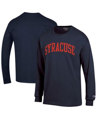 Champion - Men's Navy Syracuse Orange Basic Arch Long Sleeve T-Shirt