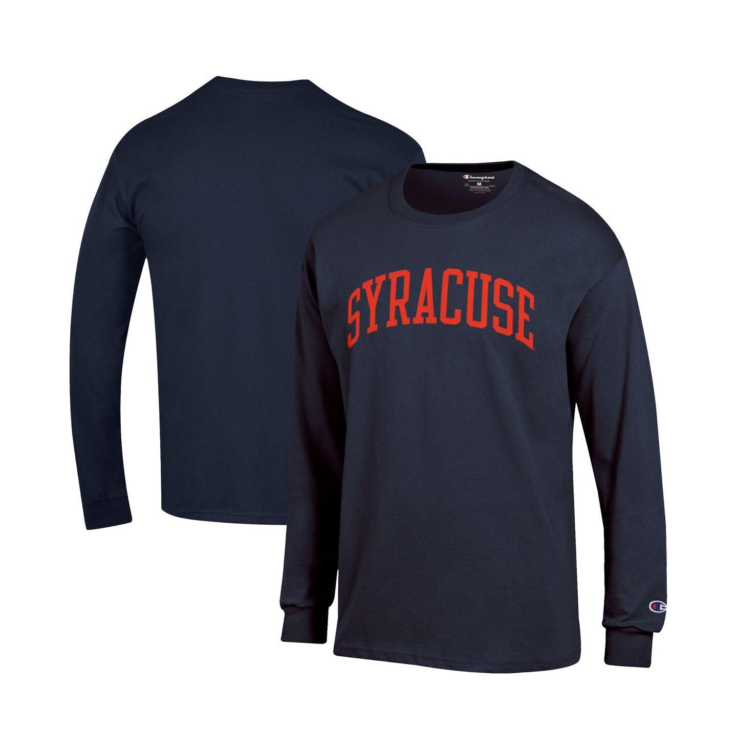Мужская футболка Champion Navy Syracuse Orange Basic Arch Long Sleeve — фото 1