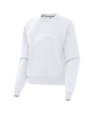 Women's White Detroit Lions Victory Pullover Sweatshirt