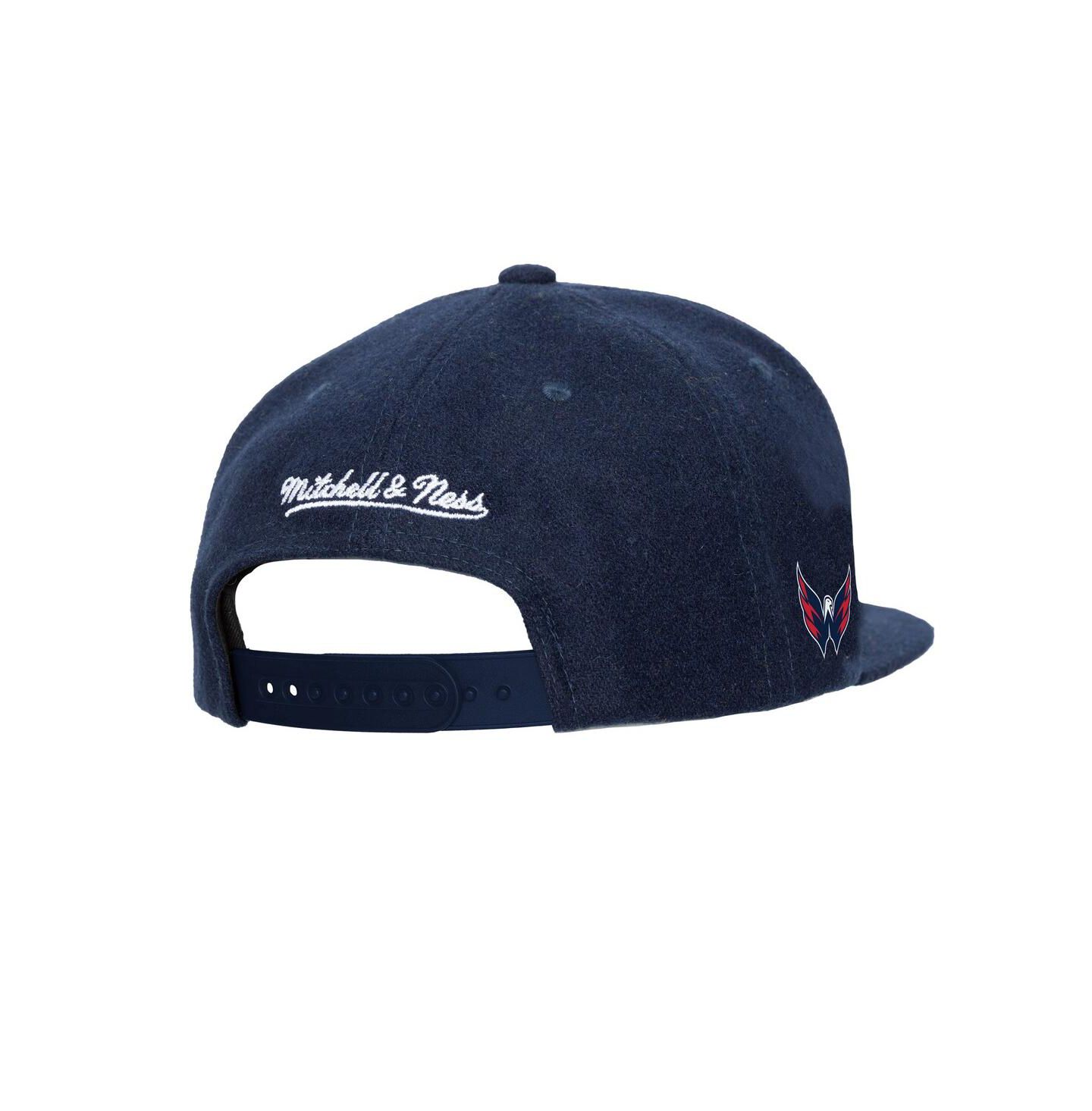 Мужская кепка Mitchell & Ness Alexander Ovechkin Navy Washington Capitals All Time Goals Pro Crown Adjustable Hat — фото 2