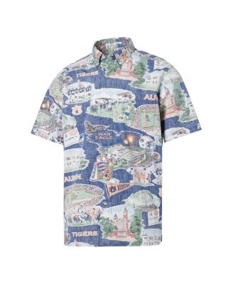 Men's Navy Auburn Tigers Scenic Button-Down Shirt