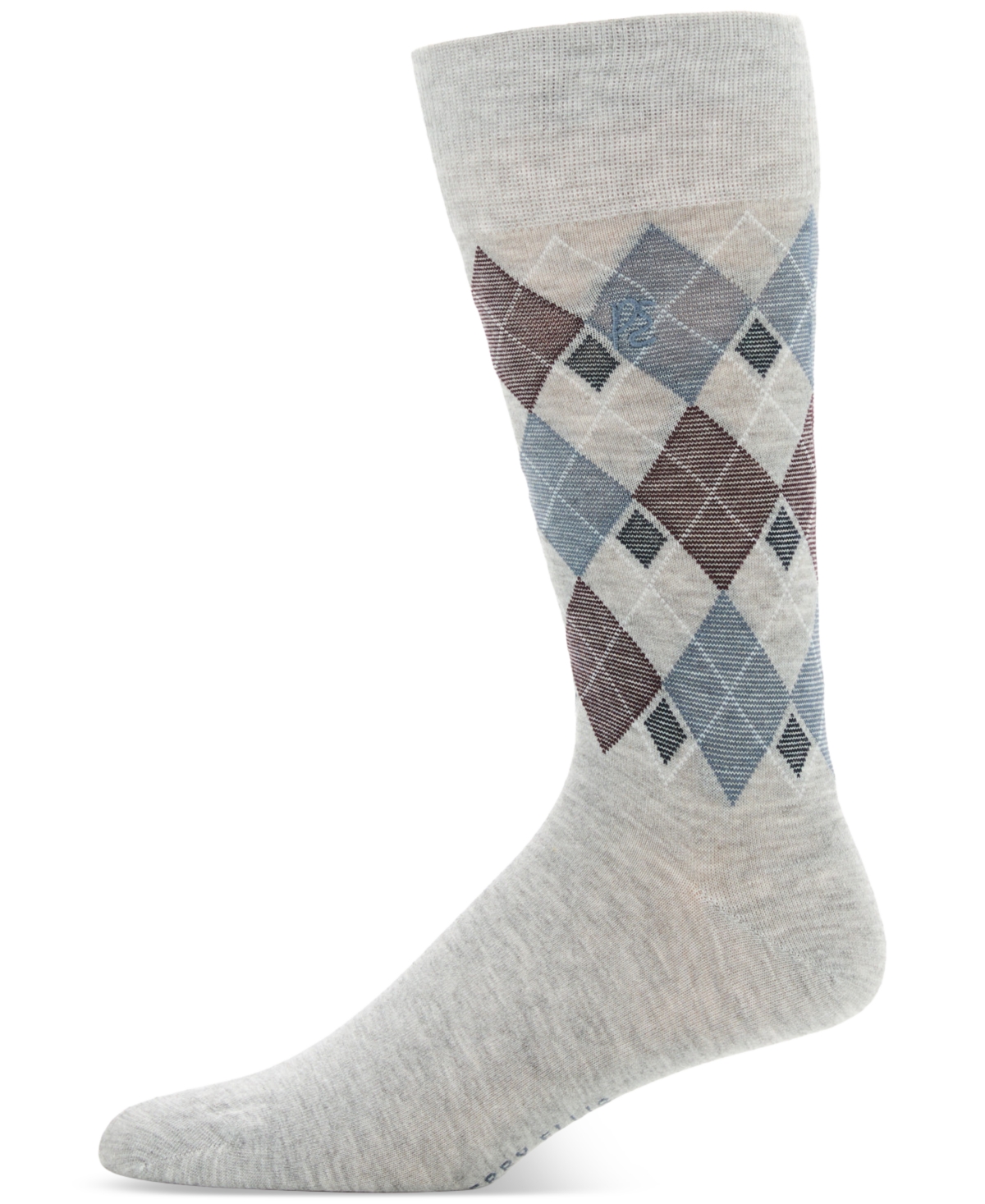 Perry Ellis Portfolio Men's Bamboo Diamond Socks In Gray