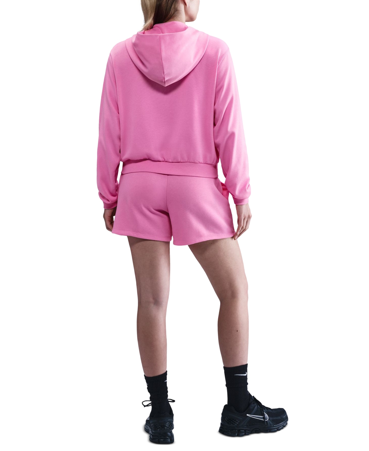 Nike Women's Sportswear Chill Terry Loose-fit Full-zip French-terry Hoodie In Pink