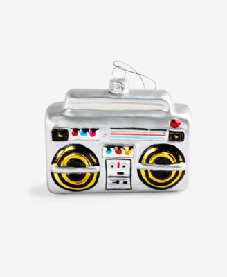 Eclectic Charm Glass Radio Ornament, Macy's Exclusive