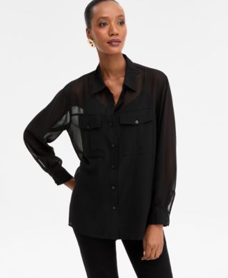 I.N.C. International Concepts - Women's Button-Front Shirt