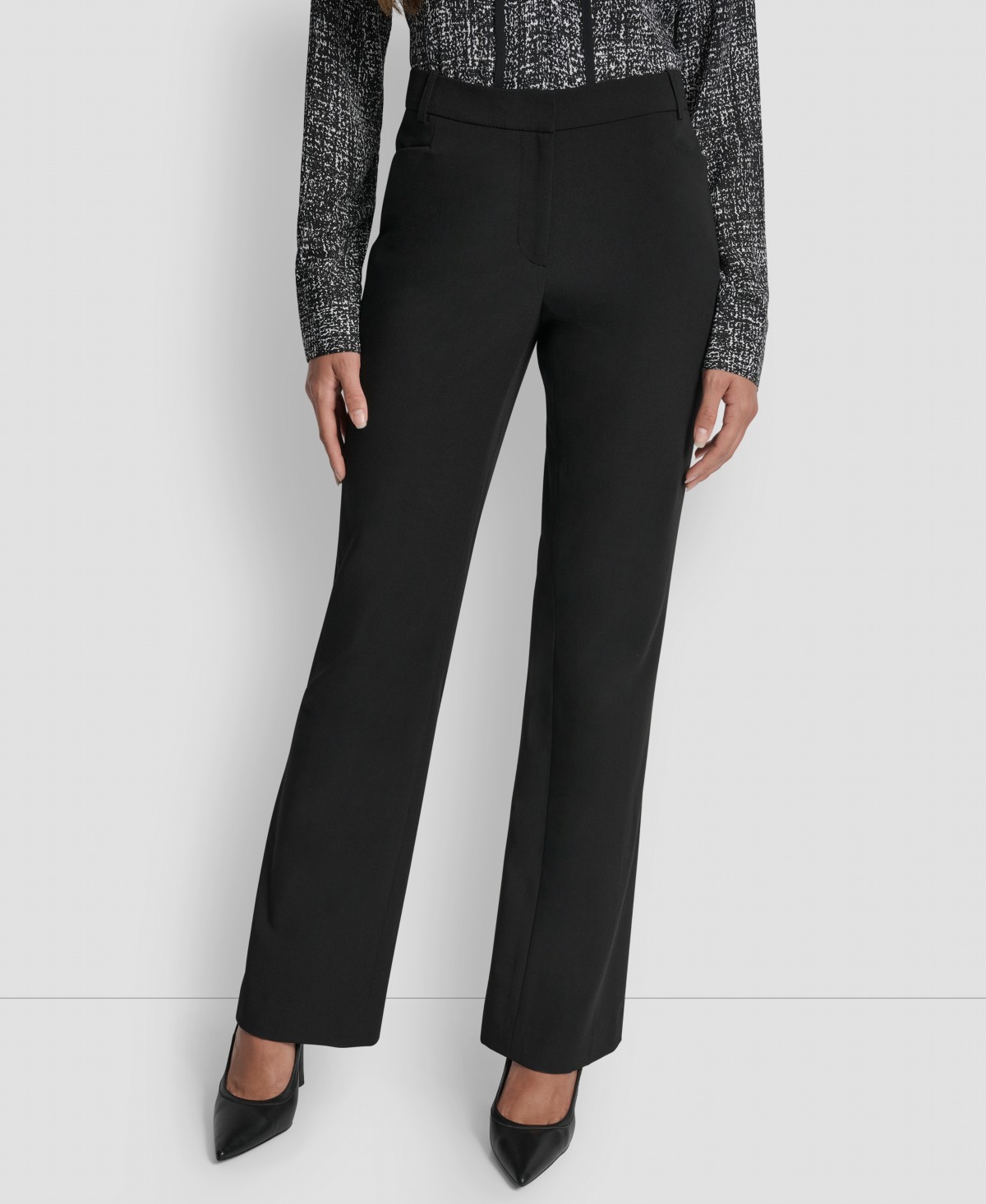 Женские брюки DKNY Women's Modern Fit Flat-Front Trousers — фото 1