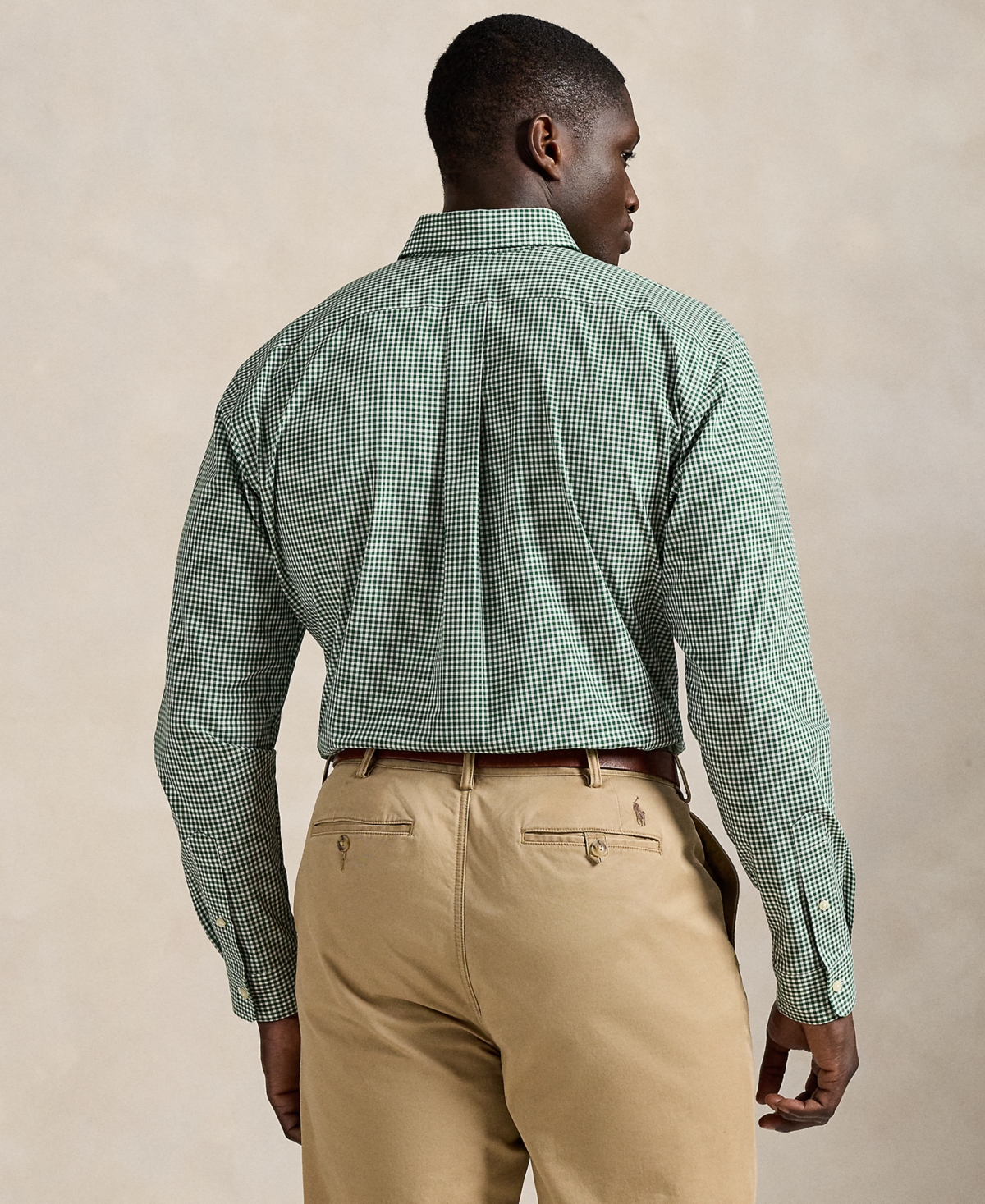 Polo Ralph Lauren Men's Big & Tall Poplin Sport Shirt In Green
