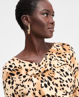 Women's Printed Cross-Neck Maxi Dress, Macy's Exclusive 