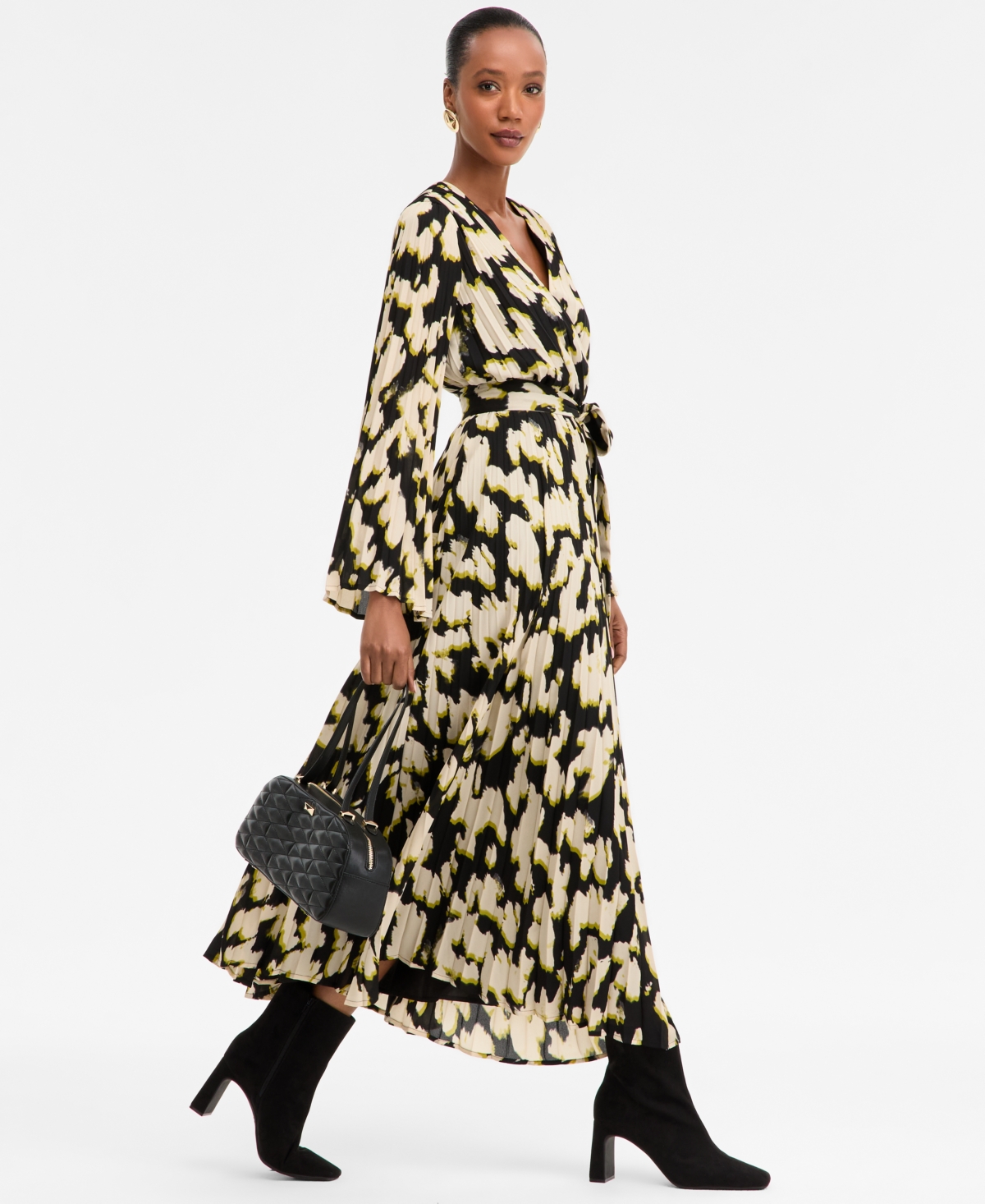 Inc International Concepts Women's Printed Surplice-neck Maxi Dress, Macy's Exclusive In Multi